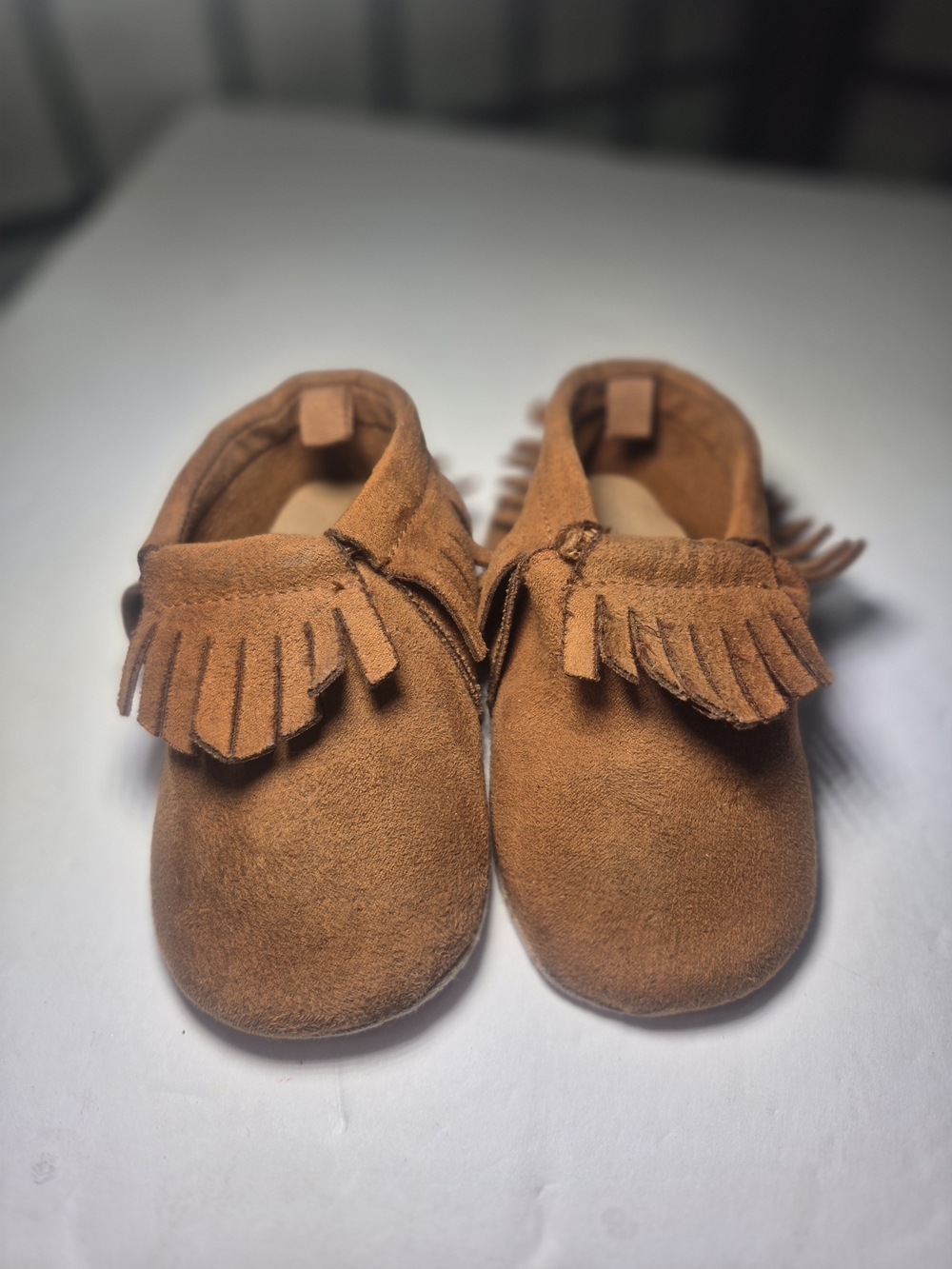 Old Navy Brown Infant Fringe Moccasins